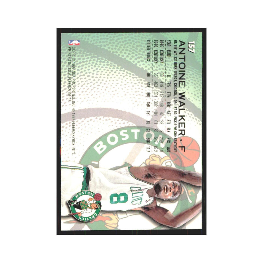 1996 Fleer Antoine Walker RC Celtics #157