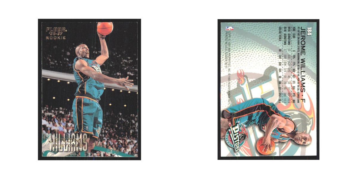 1996 Fleer Jerome Williams RC Pistons #184
