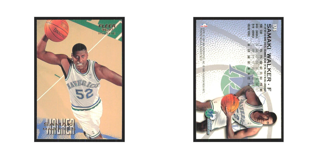 1996 Fleer Samaki Walker RC Mavericks #174