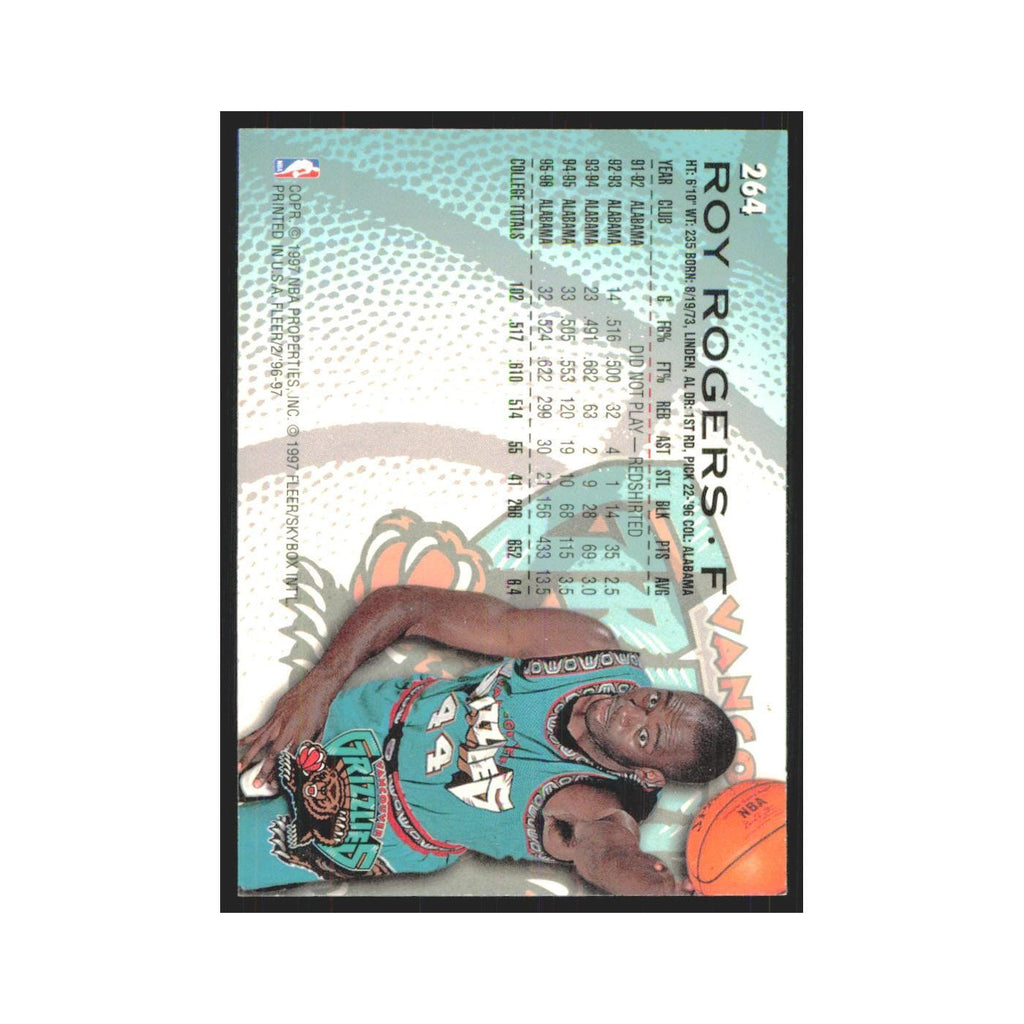 1996 Fleer Roy Rogers RC Vancouver Grizzlies #264