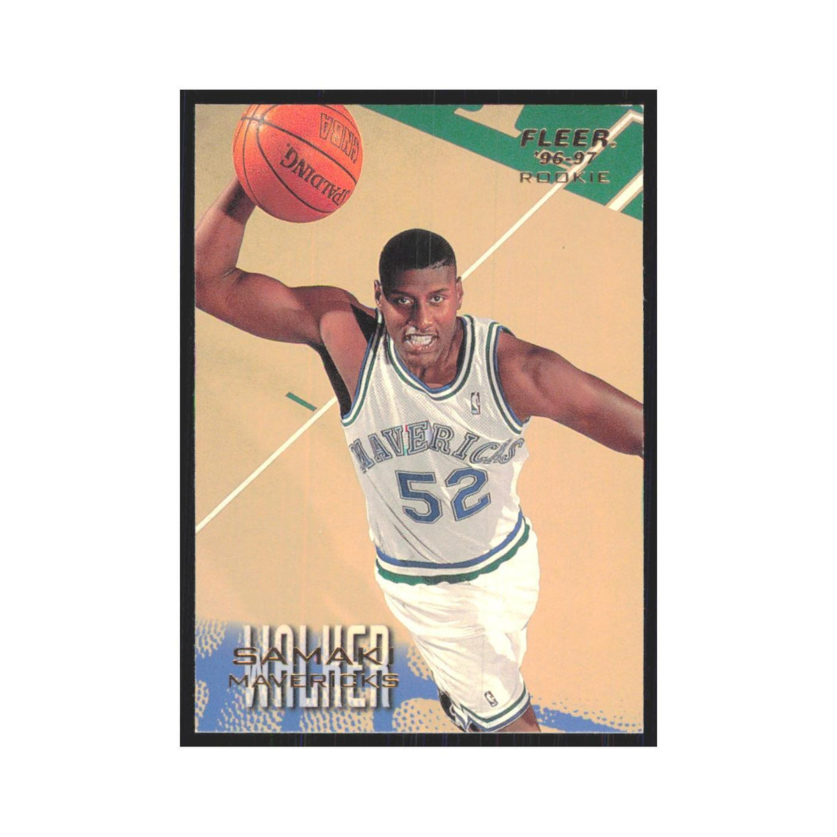1996 Fleer Samaki Walker RC Mavericks #174