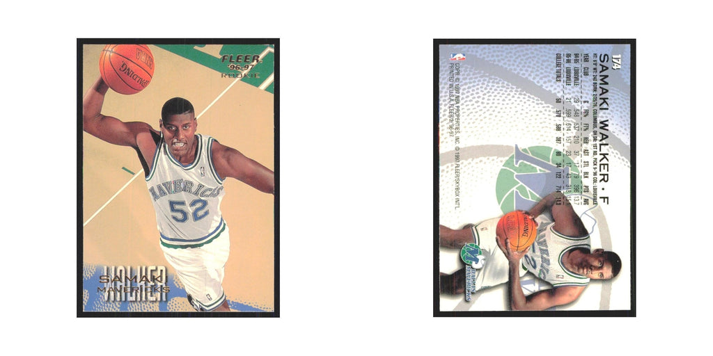 1996 Fleer Samaki Walker RC Mavericks #174