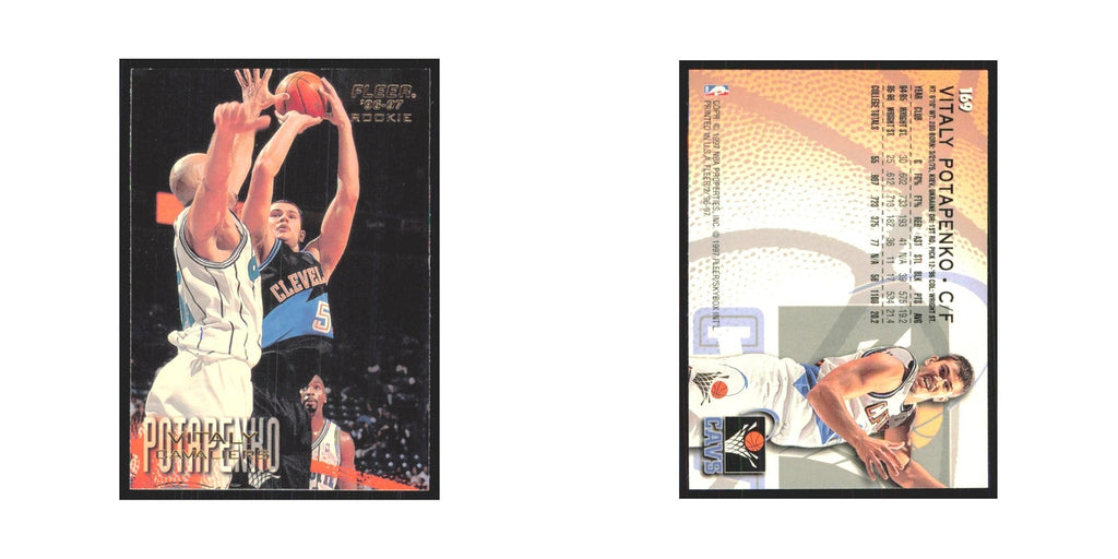 1996 Fleer Vitaly Potapenko RC Cavaliers #169