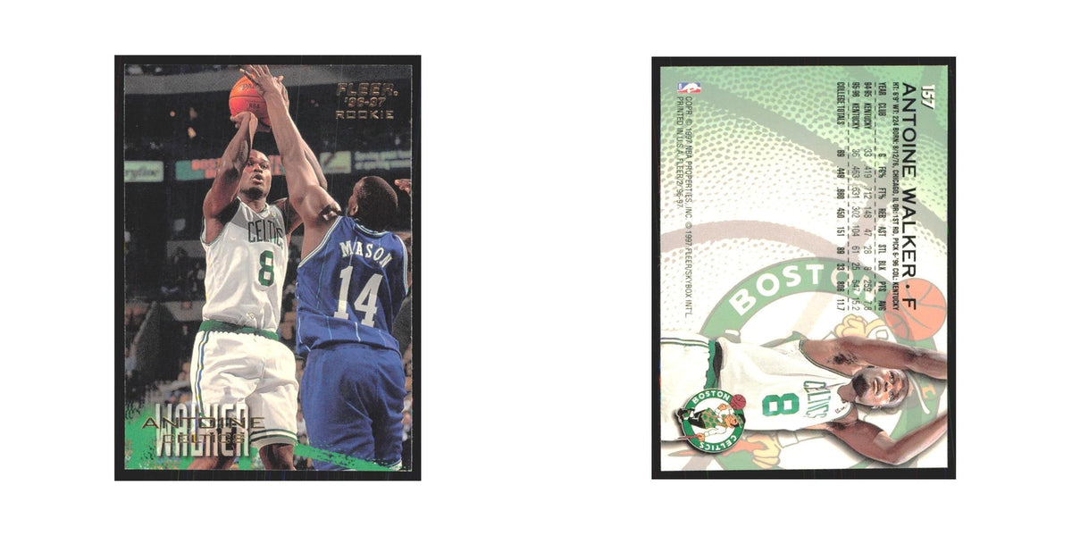 1996 Fleer Antoine Walker RC Celtics #157