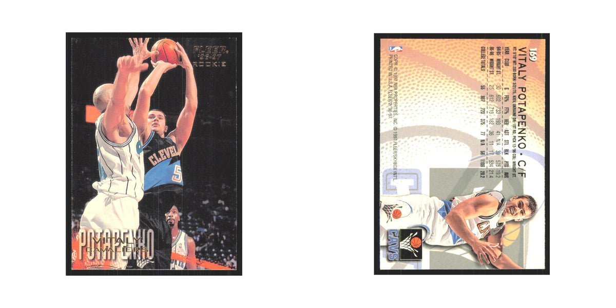 1996 Fleer Vitaly Potapenko RC Cavaliers #169