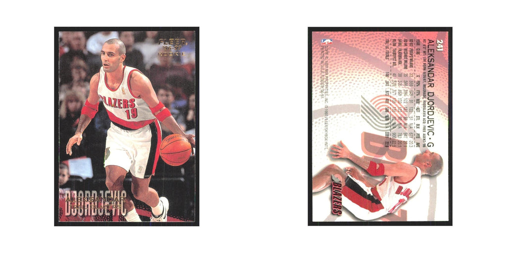 1996 Fleer Aleksandar Djordjevic RC Blazers #241