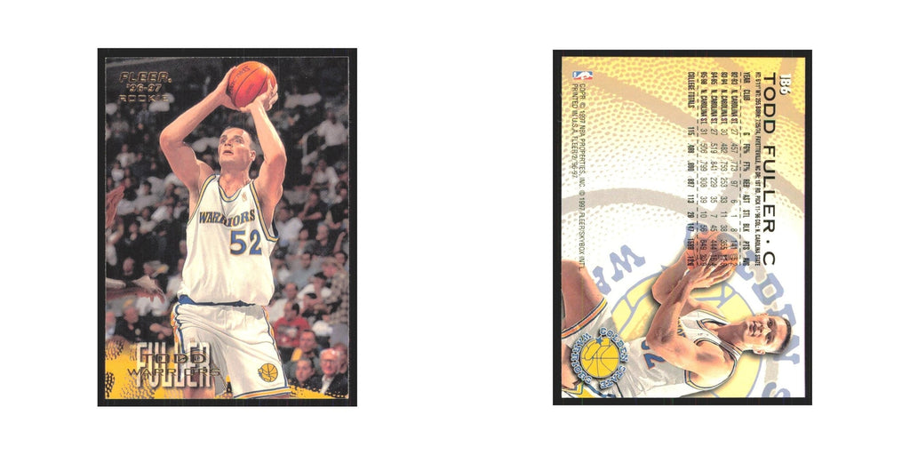 1996 Fleer Todd Fuller RC Golden State Warriors #186
