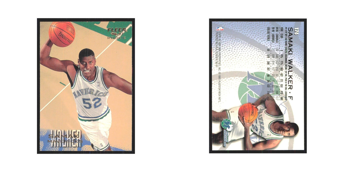 1996 Fleer Samaki Walker RC Mavericks #174