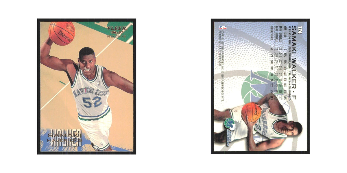 1996 Fleer Samaki Walker RC Mavericks #174