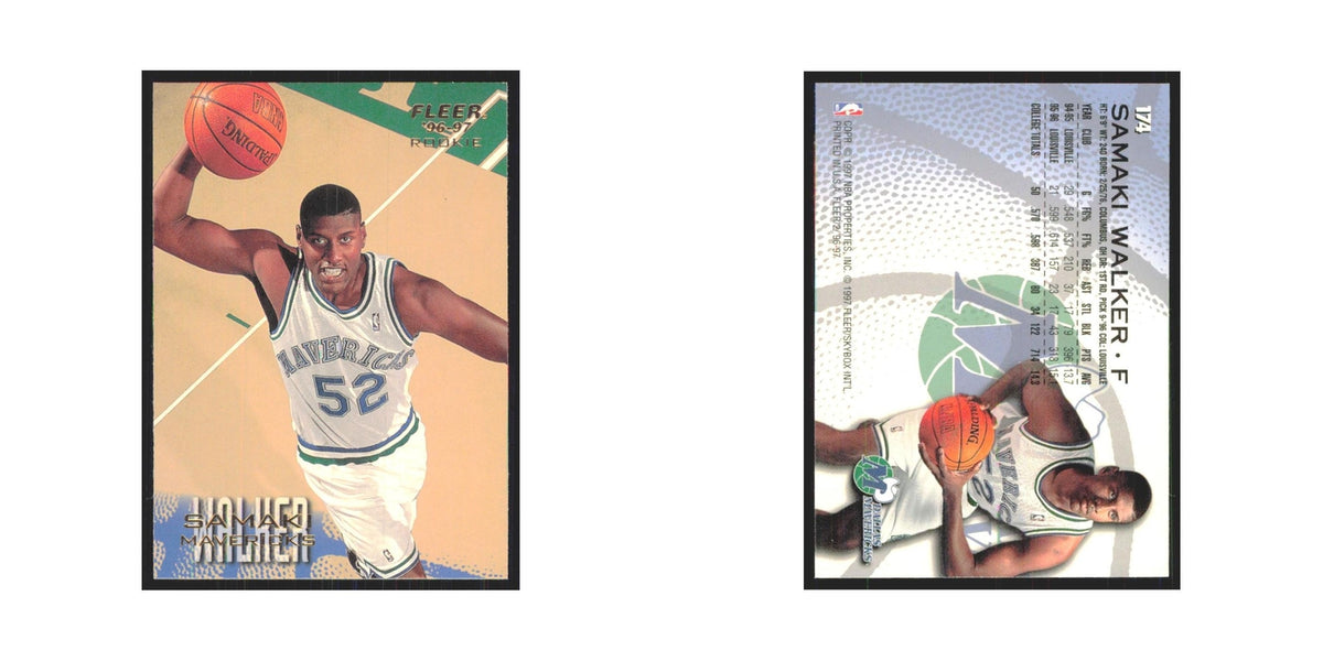 1996 Fleer Samaki Walker RC Mavericks #174