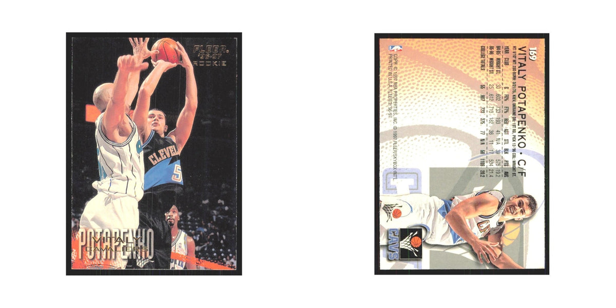 1996 Fleer Vitaly Potapenko RC Cavaliers #169