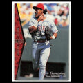 Juan Gonzalez #195 1995 Upper Deck SP Texas Rangers Baseball Card MLB NM