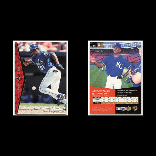 Michael Tucker #157 1995 Upper Deck SP Kansas City Royals Baseball Card MLB NM