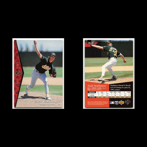 Todd Stottlemyre #186 1995 Upper Deck SP Oakland Athletics Baseball Card MLB NM