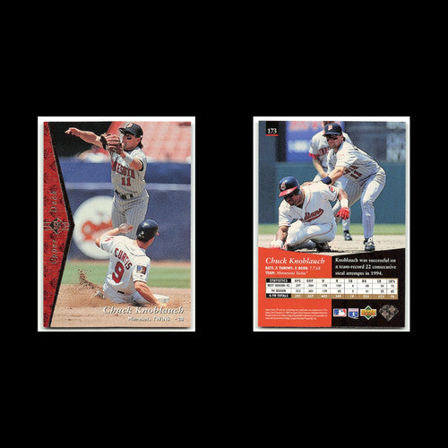 Chuck Knoblauch #173 1995 Upper Deck SP Minnesota Twins Baseball Card MLB NM