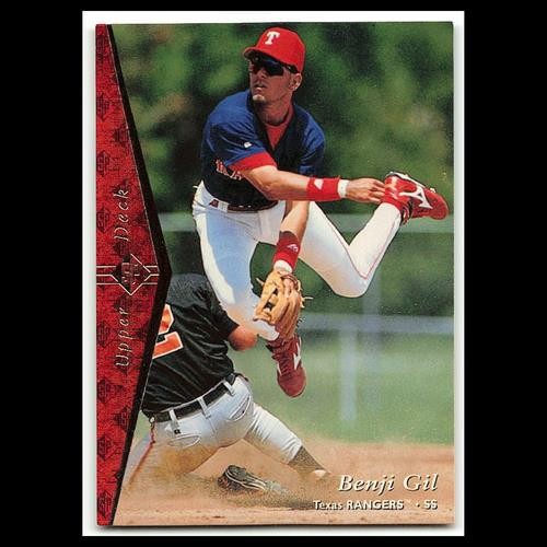 Benji Gil #196 1995 Upper Deck SP Texas Rangers Baseball Card MLB NM