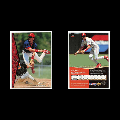 Benji Gil #196 1995 Upper Deck SP Texas Rangers Baseball Card MLB NM