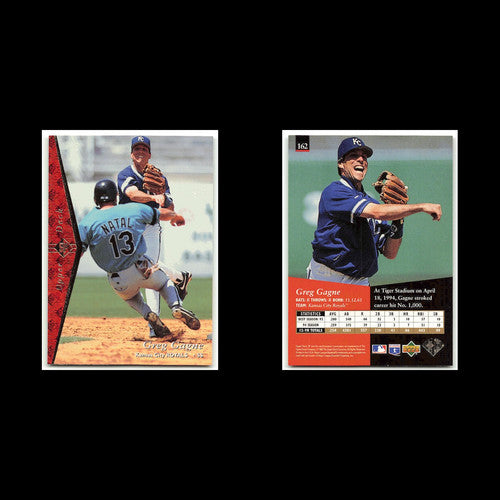 Greg Gagne #162 1995 Upper Deck SP Kansas City Royals Baseball Card MLB NM