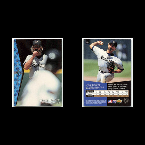 Doug Drabek #63 1995 Upper Deck SP Houston Astros Baseball Card MLB NM