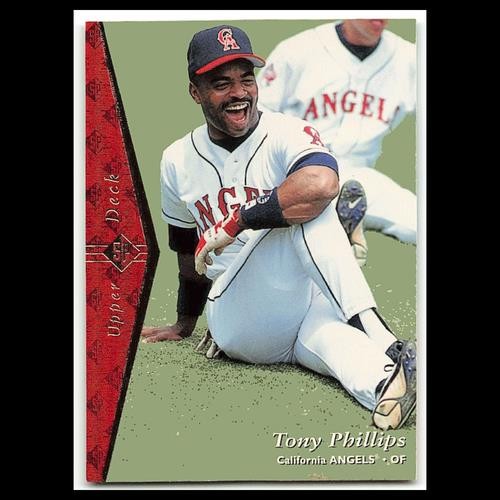 Tony Phillips #136 1995 Upper Deck SP California Angels Baseball Card MLB NM