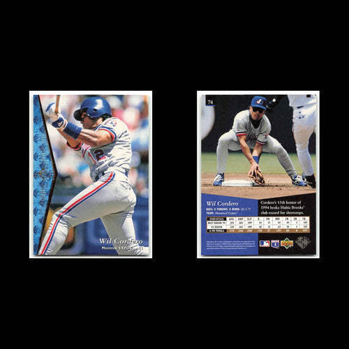 Wil Cordero #74 1995 Upper Deck SP Montreal Expos Baseball Card MLB NM