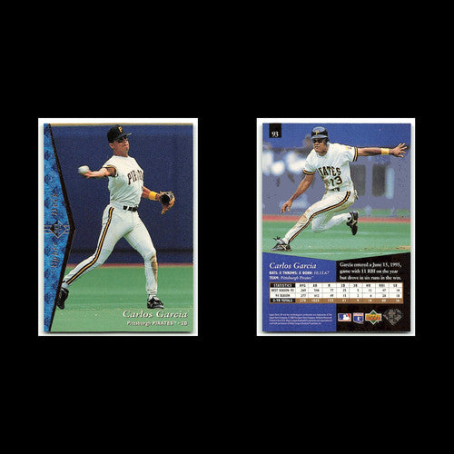 Carlos Garcia #93 1995 Upper Deck SP Pittsburgh Pirates Baseball Card MLB NM
