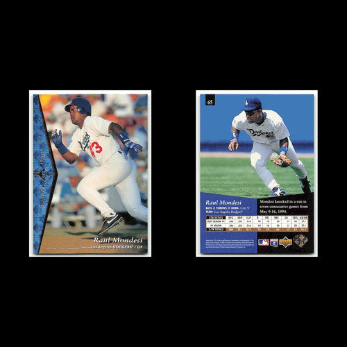 Raul Mondesi #65 1995 Upper Deck SP Los Angeles Dodgers Baseball Card MLB NM