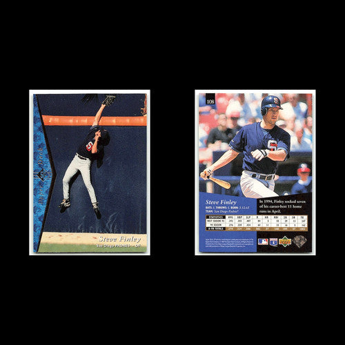 Steve Finley #108 1995 Upper Deck SP San Diego Padres Baseball Card MLB NM