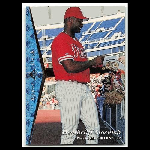 Heathcliff Slocumb #92 1995 Upper Deck SP Philadelphia Phillies Baseball Card NM