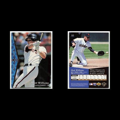 Matt Williams #113 1995 Upper Deck SP San Francisco Giants Baseball Card MLB NM