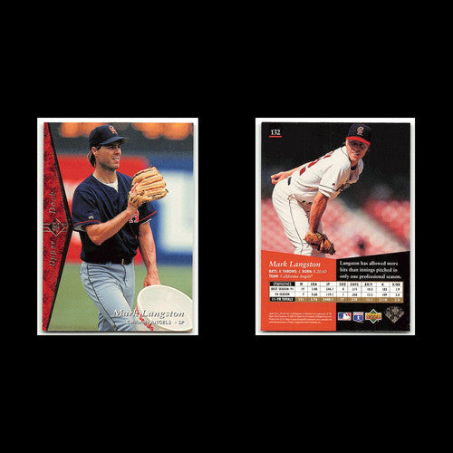 Mark Langston #132 1995 Upper Deck SP California Angels Baseball Card MLB NM