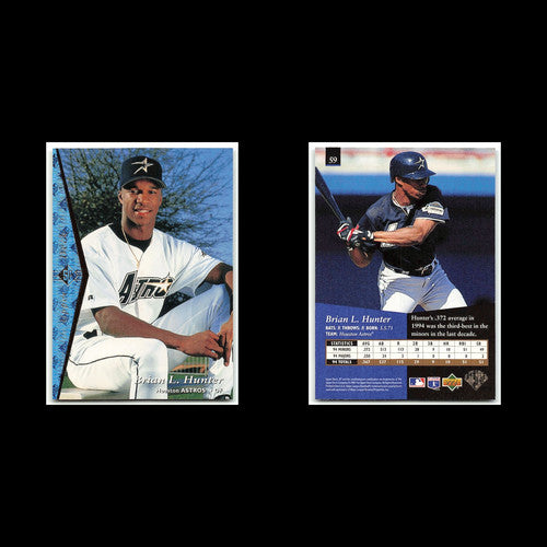Brian L. Hunter #59 1995 Upper Deck SP Houston Astros Baseball Card MLB NM