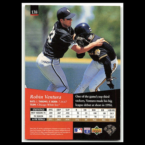 Robin Ventura #138 1995 Upper Deck SP Chicago White Sox Baseball Card MLB NM