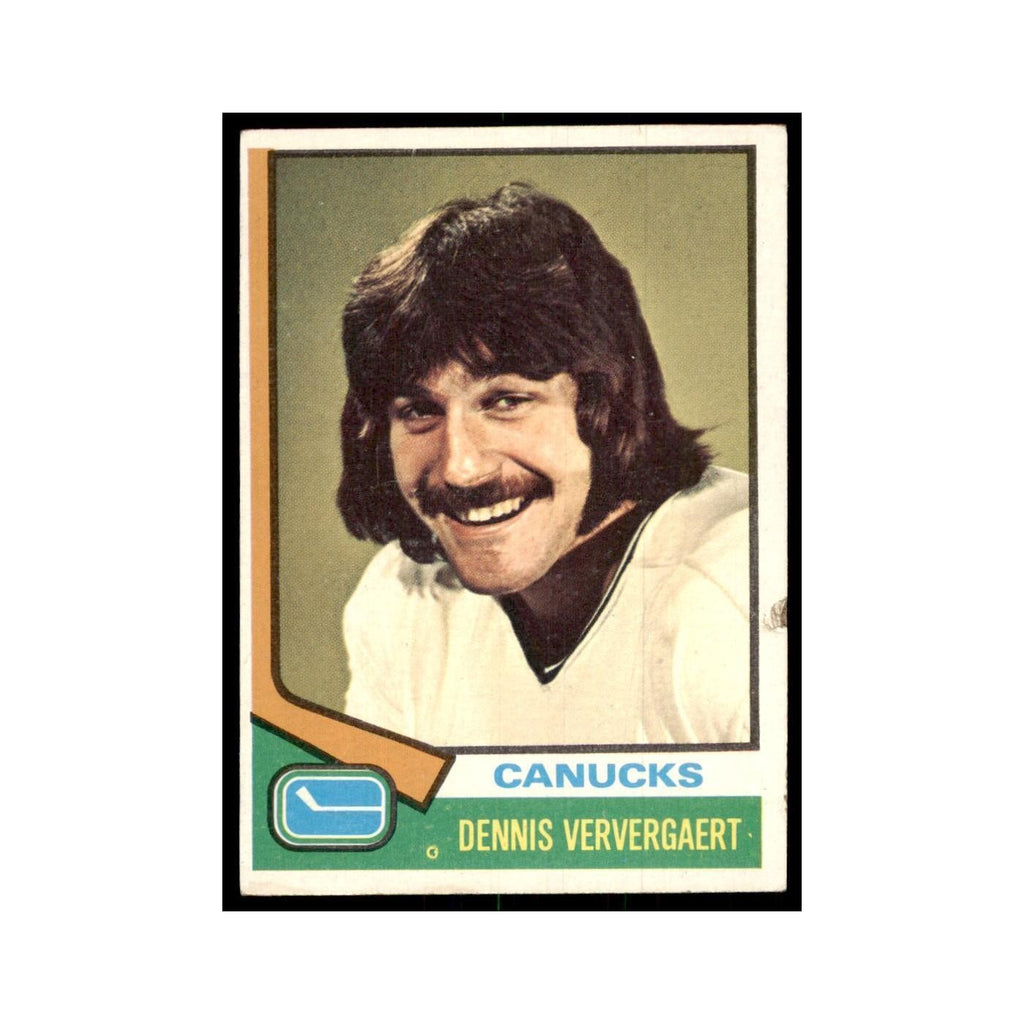 Dennis Ververgaert 1974 Topps (damaged) #207 Hockey Cards Hockey Card NM