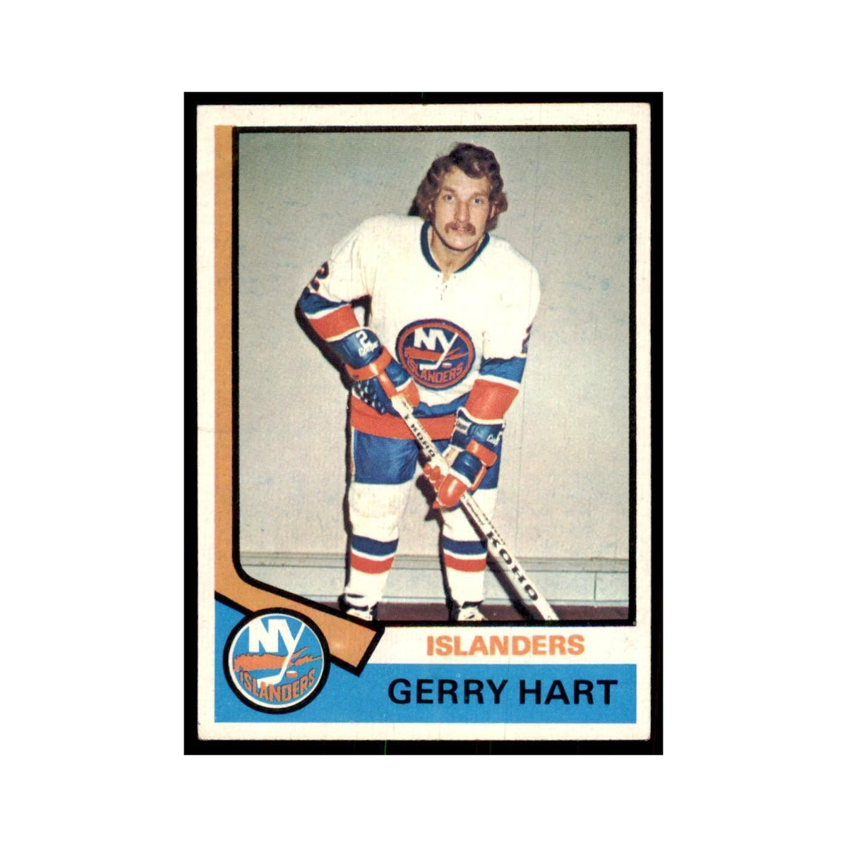 Gerry Hart 1974 Topps (damaged) #199 Hockey Cards Hockey Card NM