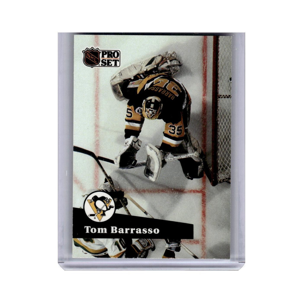 Tom Barrasso 1991 Pro Set #186 Pittsburgh Penguins Hockey Card NM