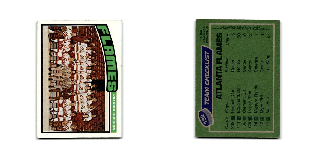 1976 Topps Atlanta Flames Atlanta Flames #132