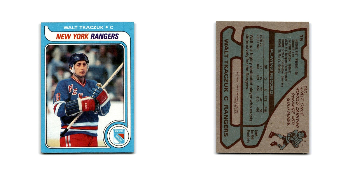 1979 Topps Walt Tkaczuk New York Rangers #15