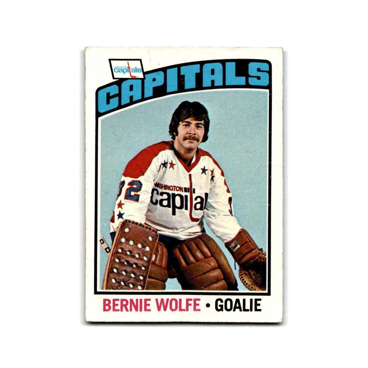 1976 Topps Bernie Wolfe RC Washington Capitals #227