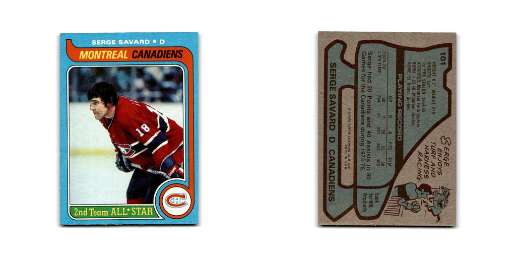 1979 Topps Serge Savard Montreal Canadiens #101
