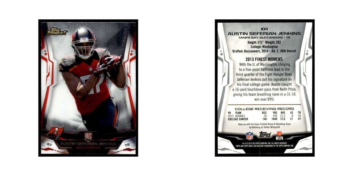 2014 Finest Austin Seferian-Jenkins RC Football Cards #104