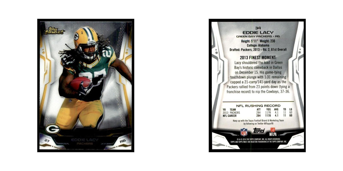 2014 Finest Eddie Lacy Football Cards #34