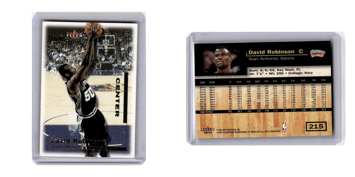2000 Fleer Triple Crown David Robinson Spurs #215