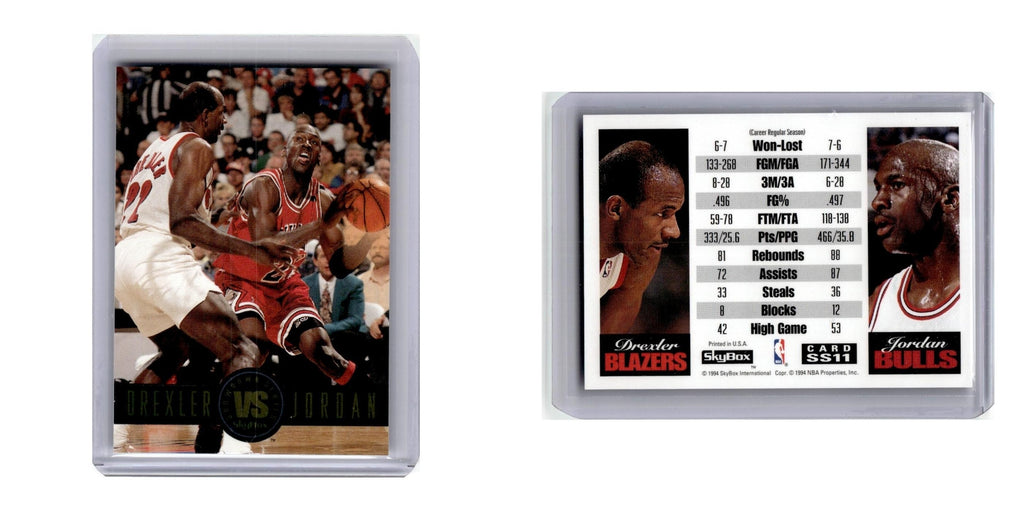 1993 Skybox Showdown Series Drexler/Bulls #SS11