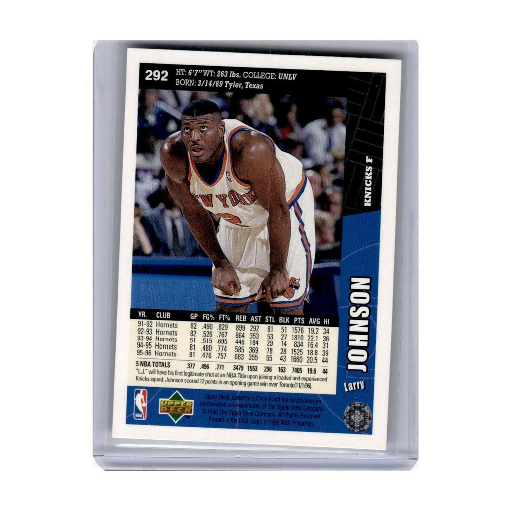 1996 Collector's Choice Larry Johnson Knicks #292