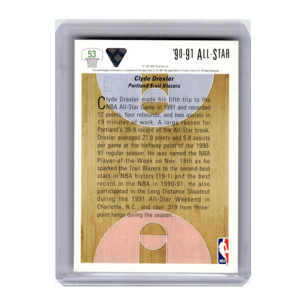 1991 Upper Deck Clyde Drexler Blazers #53