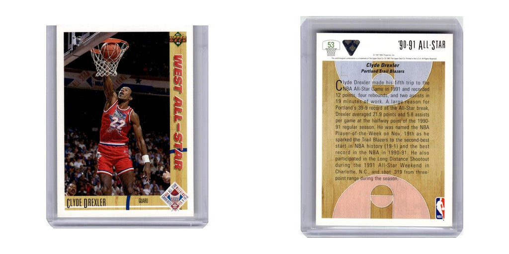 1991 Upper Deck Clyde Drexler Blazers #53