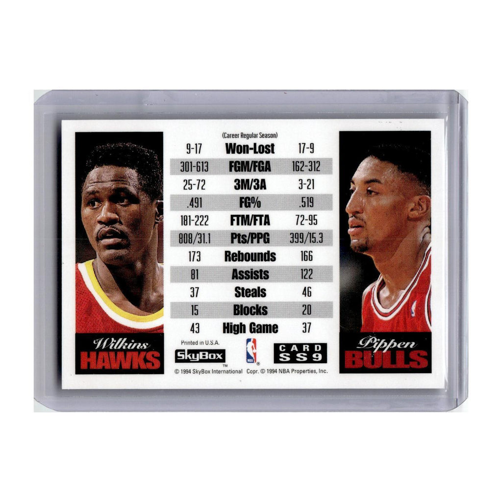 1993 Skybox Showdown Series Wilkins/Pippen #SS9