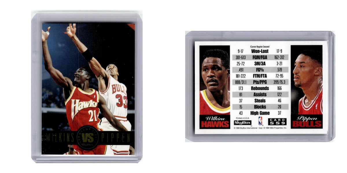 1993 Skybox Showdown Series Wilkins/Pippen #SS9