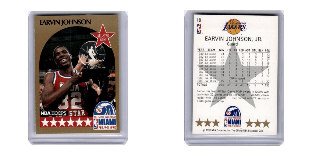 1990 Hoops Earvin Johnson Lakers #18